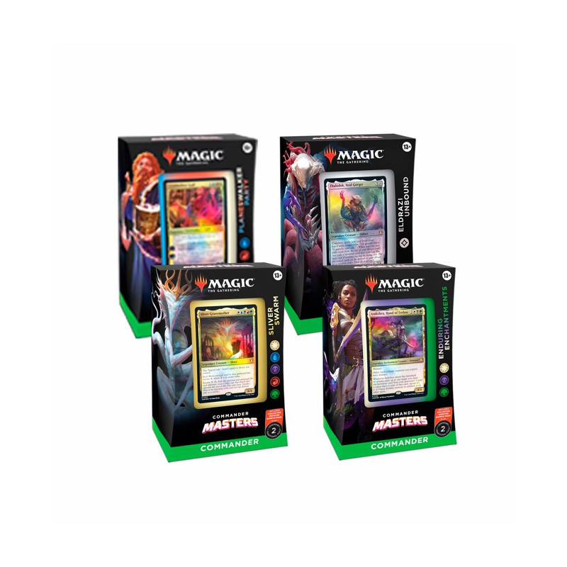 Mtg Commander Masters Pack 4 Commanders (Inglés) | Juegos de Cartas | Gameria