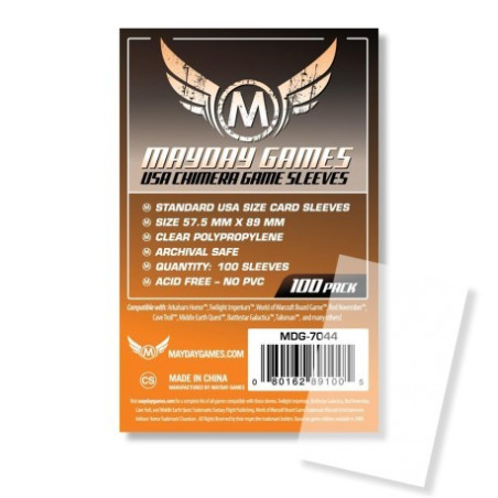 Fundas Mayday Usa Chimera 57,5X89 Mm 100 Unidades