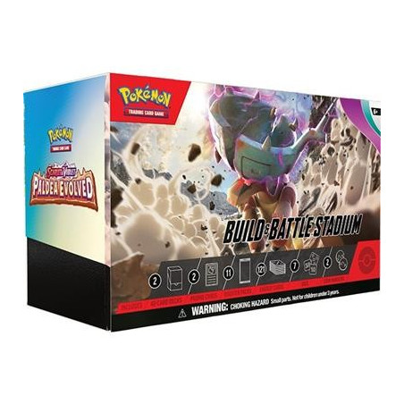 Pokémon Scarlet & Violet 2 - Paldea Evolved Build & Battle Stadium Box (Inglés)