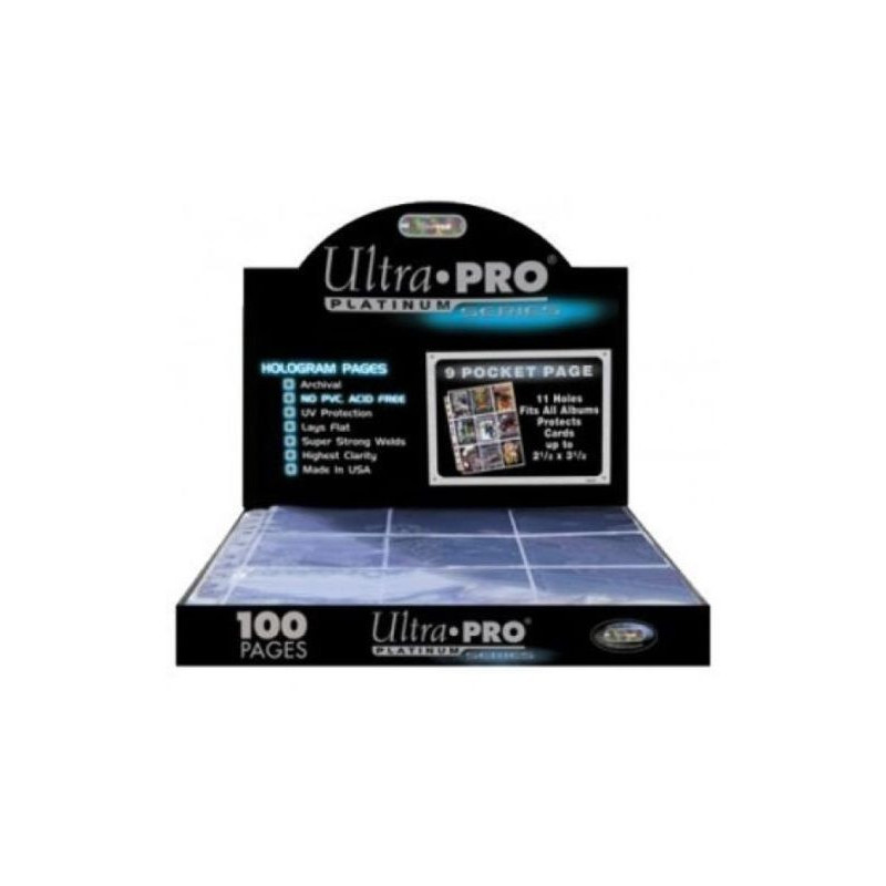 Hoja Carpesano Ultra Pro 9 Bolsillos Transparente Solapa (Unitario) | Accesorios | Gameria