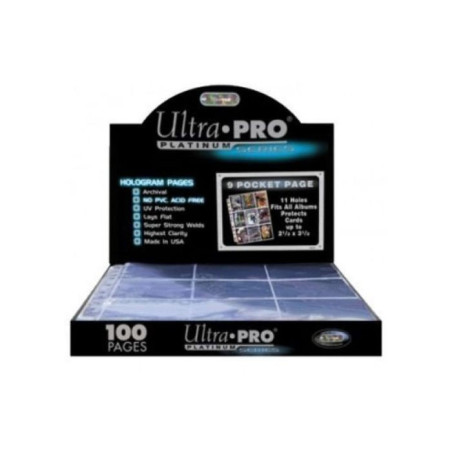 Hoja Carpesano Ultra Pro 9 Bolsillos Transparente Solapa (Unitario)