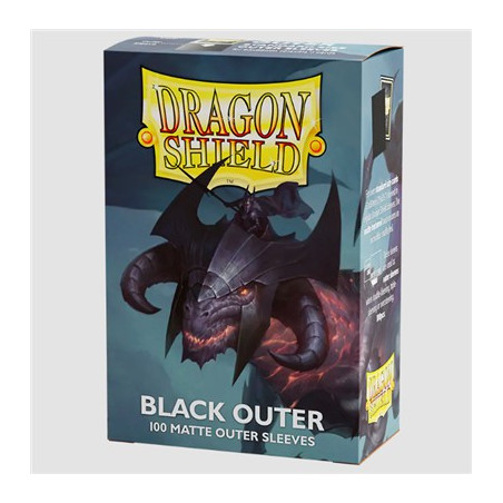 Fundas Dragon Shield Black Outer 100 Unidades