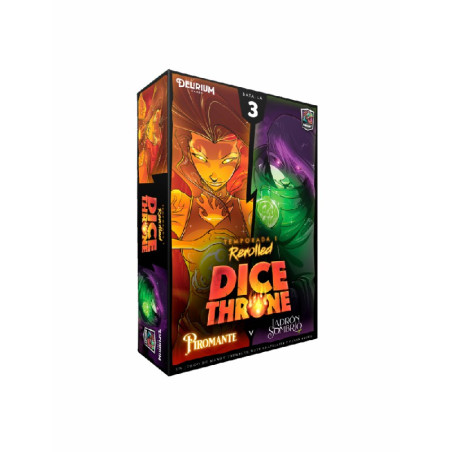 Dice Throne Piromante vs Ladrón Sombrío
