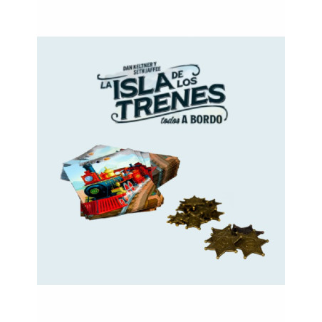 La Isla de los Trenes Pack Tokens de Victoria + Fundas