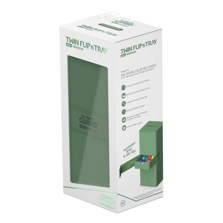 Caja Ultimate Guard Twin Flipntray Xenoskin 266+ 2022 Exclusive Verde pastel