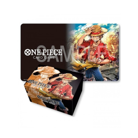 One Piece Card Game Playmat And Storage Box Monkey D Luffy