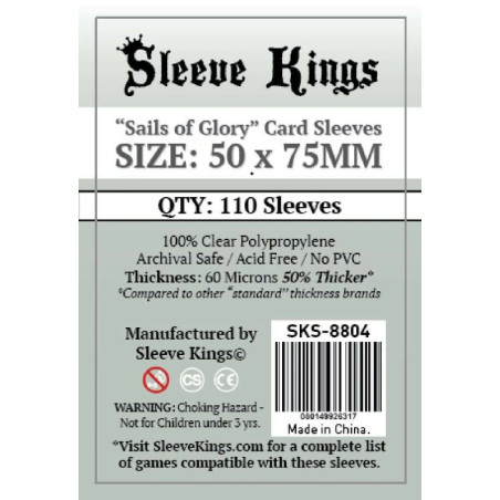 Fundas Sleeve Kings Sails Of Glory 50x75mm