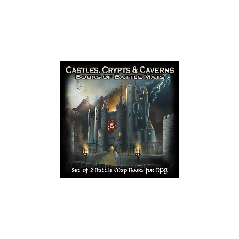 Castles Crypts And Caverns Books Of Battle Mats | Rol | Gameria