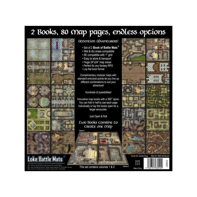Castles Crypts And Caverns Books Of Battle Mats | Rol | Gameria