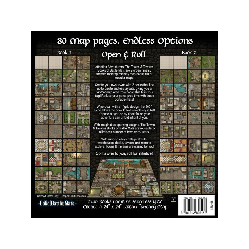 Towns & Taverns Book of Battle Mats | Rol | Gameria