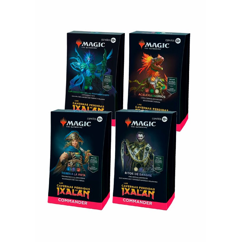 Mtg Commander Lost Caverns of Ixalan Pack 4 Mazos  | Juegos de Cartas | Gameria