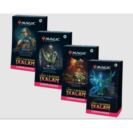 Mtg Commander Lost Caverns of Ixalan Pack 4 Mazos (Inglés)