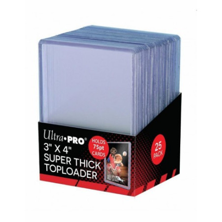 Funda Ultra Pro Super Thick Toploader 63,5 X 88,9 Mm 75pt Unidad Transparente