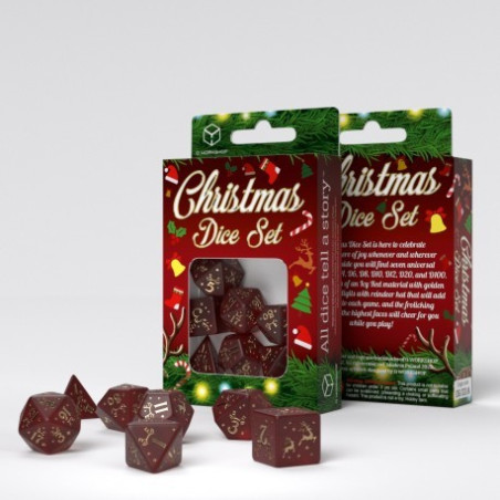 Dados Q Workshop Christmas Dice Set