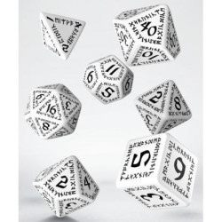 Dados Q Workshop Elvish Glacier & White Dice Pack | Accesorios | Gameria