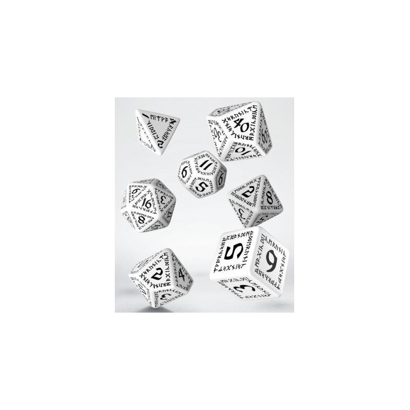 Dados Q Workshop Elvish Glacier & White Dice Pack | Accesorios | Gameria