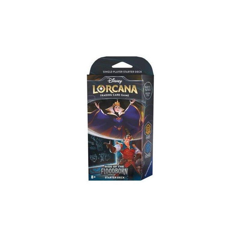 Lorcana Rise of the Floodborn Starter Deck Amber/Sapphire (Inglés) | Juegos de Cartas | Gameria