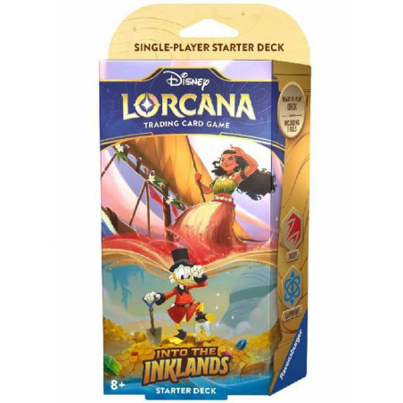 Lorcana Into the Inklands Starter Deck Ruby/Sapphire (Inglés)