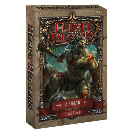 Flesh And Blood Tcg Rhinar Blitz Deck (Inglés)