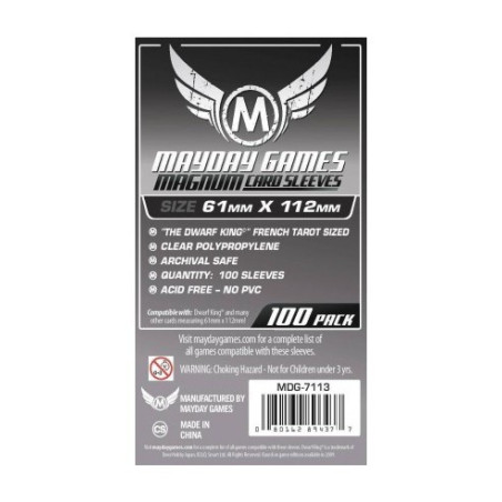 Fundas Mayday Magnum French Tarot 61X112 Mm 100 Unidades