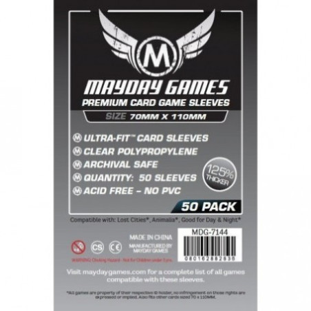 Fundas Mayday Premium 70X110 Mm 50 Unidades