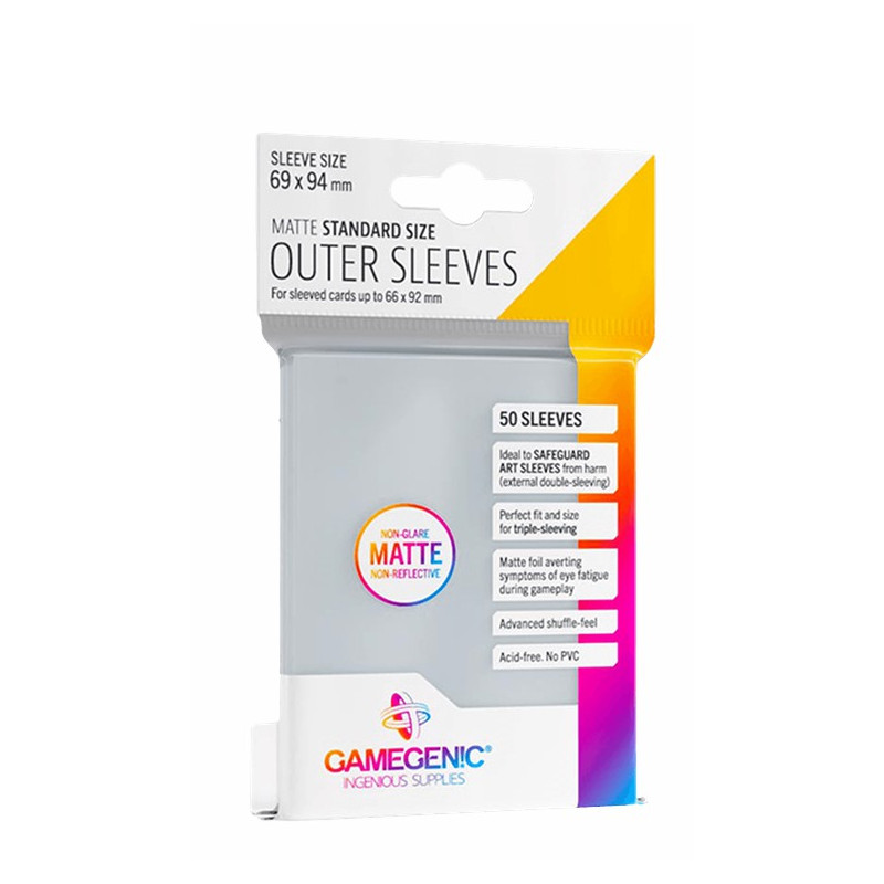 Fundas Gamegenic Outer Sleeves Matte Tamaño Estándar | Accesorios | Gameria