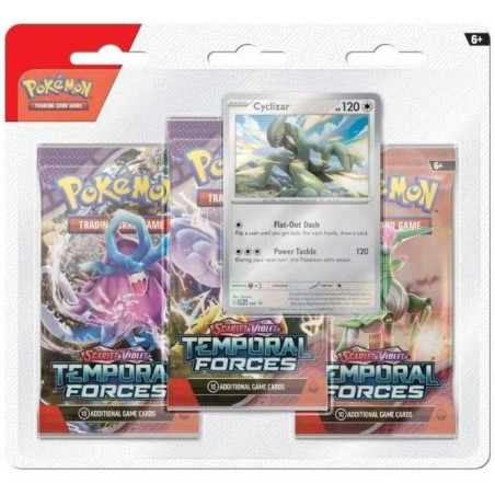Pokémon Jcc Pack de 3 Boosters SV5 Temporal Forces (Inglés)