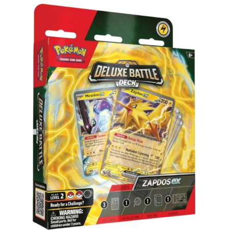 Pokémon Jcc Deluxe Battle Deck 2024 (Zapdos Ex) (Inglés)