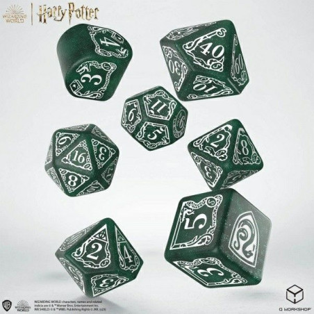 Dados Harry Potter Slytherin Modern Dice Set