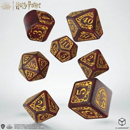 Dados Harry Potter Gryffindor Modern Dice Set