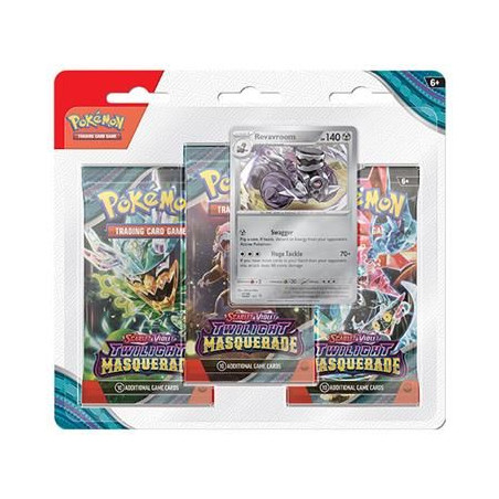 Pokémon Jcc Scarlet & Violet 6 Twilight Masquerade 3-pack Blister (Inglés)