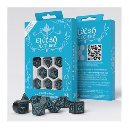 Dados Q Workshop 20 Years Elvish Dice Set