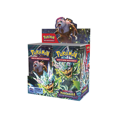 Pokémon Jcc Escarlata y Púrpura Mascarada Crepuscular Caja