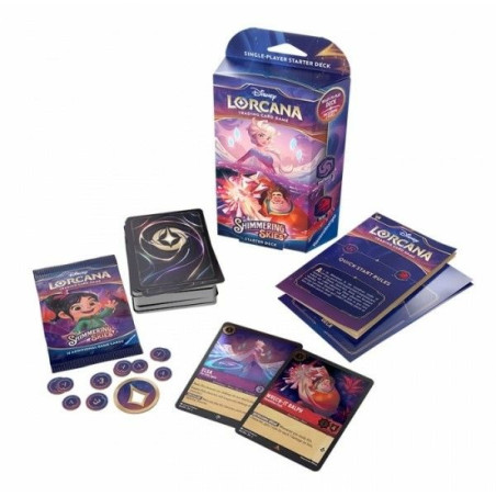 Lorcana Shimmering Skies Starter Deck Amethyst/Ruby (Inglés)