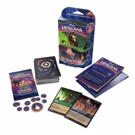 Lorcana Shimmering Skies Starter Deck Emerald/Steel (Inglés)