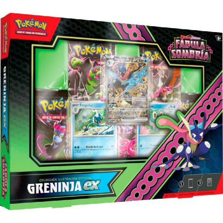 Pokémon Jcc Escarlata y Púrpura Fábula Sombría Special Collection Greninja