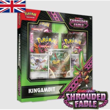 Pokémon Jcc Escarlata y Púrpura Shrouded Fable IR Collection Kingambit (Inglés)