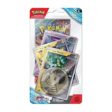 Pokemon Jcc Scarlet & Violet Stellar Crown Premium Checklane Blister Iron Thorn (Inglés)