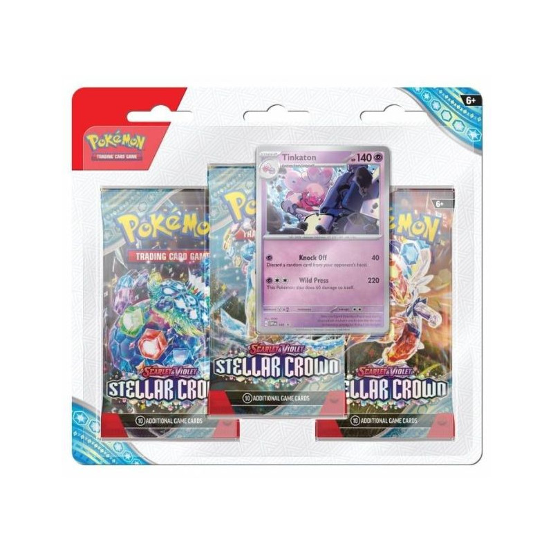 Pokémon Jcc Pack de 3 Boosters SV7 Stellar Crown Tinkaton (Inglés) | Juegos de Cartas | Gameria