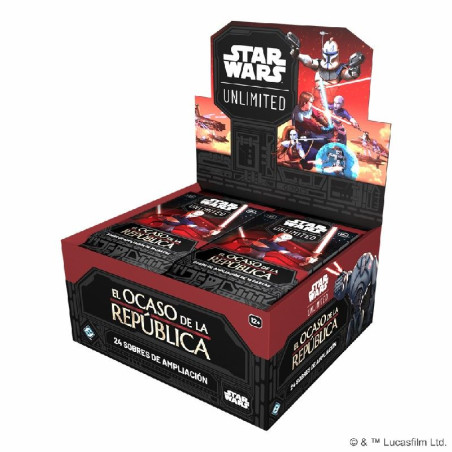Star Wars Unlimited El Ocaso de la República Caja de Sobres