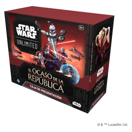 Star Wars Unlimited El Ocaso de la República Caja de Presentación