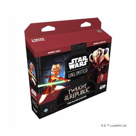 Star Wars Unlimited Twilight of the Republic Caja de Inicio (Inglés)