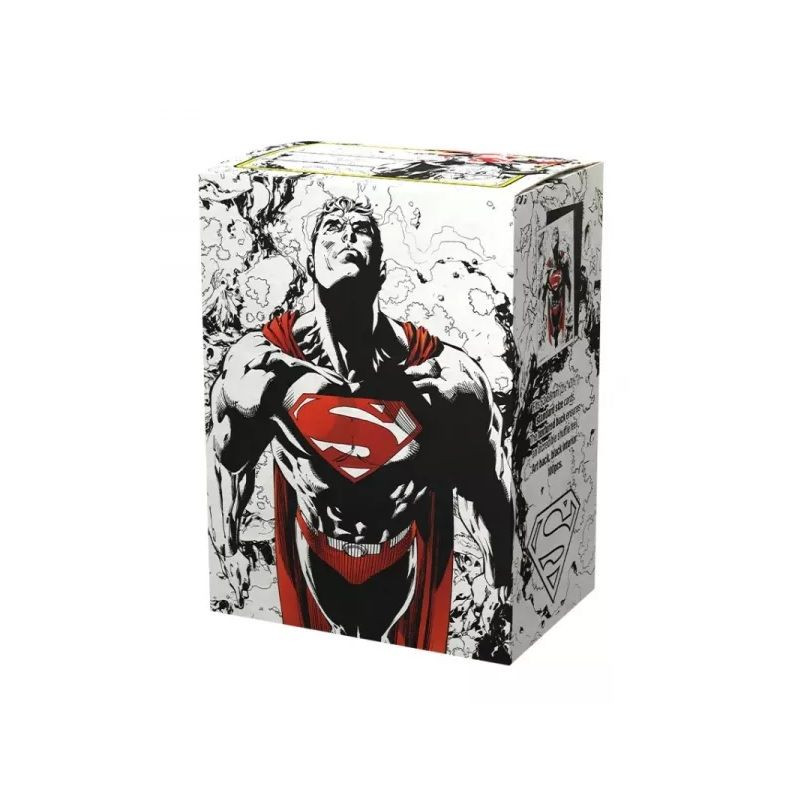 Fundas Dragon Shield Superman Vers. Rojo y Blanco 100Uds Tamaño Standard | Accesorios | Gameria