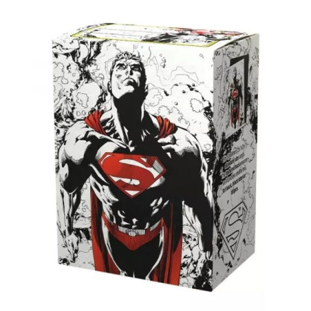 Fundas Dragon Shield Superman Vers. Rojo y Blanco 100Uds Tamaño Standard