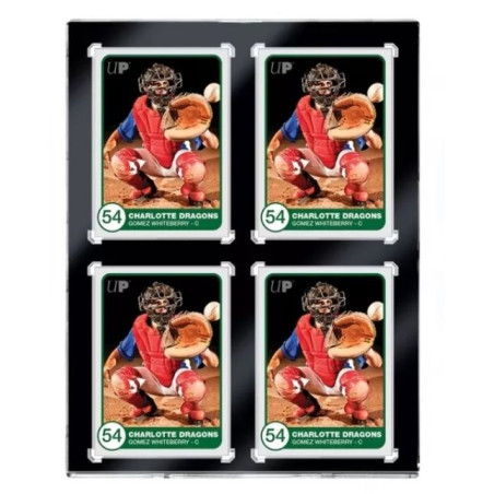 Protector Carta Ultra Pro One Touch Magnetic Holder 35PT 4-Card Black Border Unidad