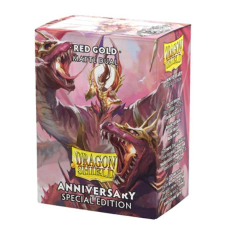 Fundas Dragon Shield Dual Special Edition Red/Gold 100 Unidades