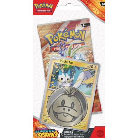 Pokémon Jcc Escarlata y Púrpura Surging Sparks Checklane Blister (Inglés)