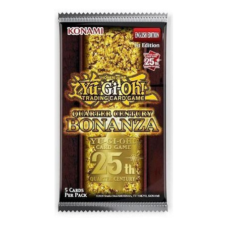 Tcg Yugioh Cuarto de Siglo Bonanza Sobre Inglés
