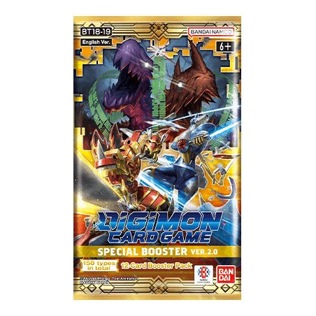 Digimon Card Game Special Booster Ver.2.0 BT18-19 Sobre