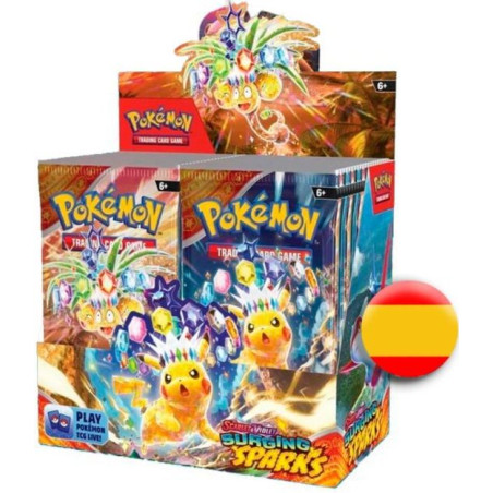 Pokemon Jcc Scarlet & Violet Chispas Fulgurantes Caja de Sobres